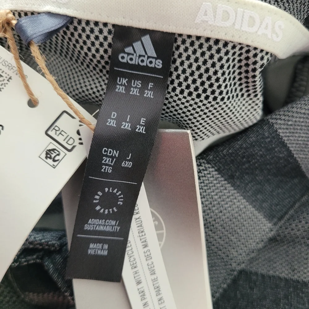 adidas gray striped